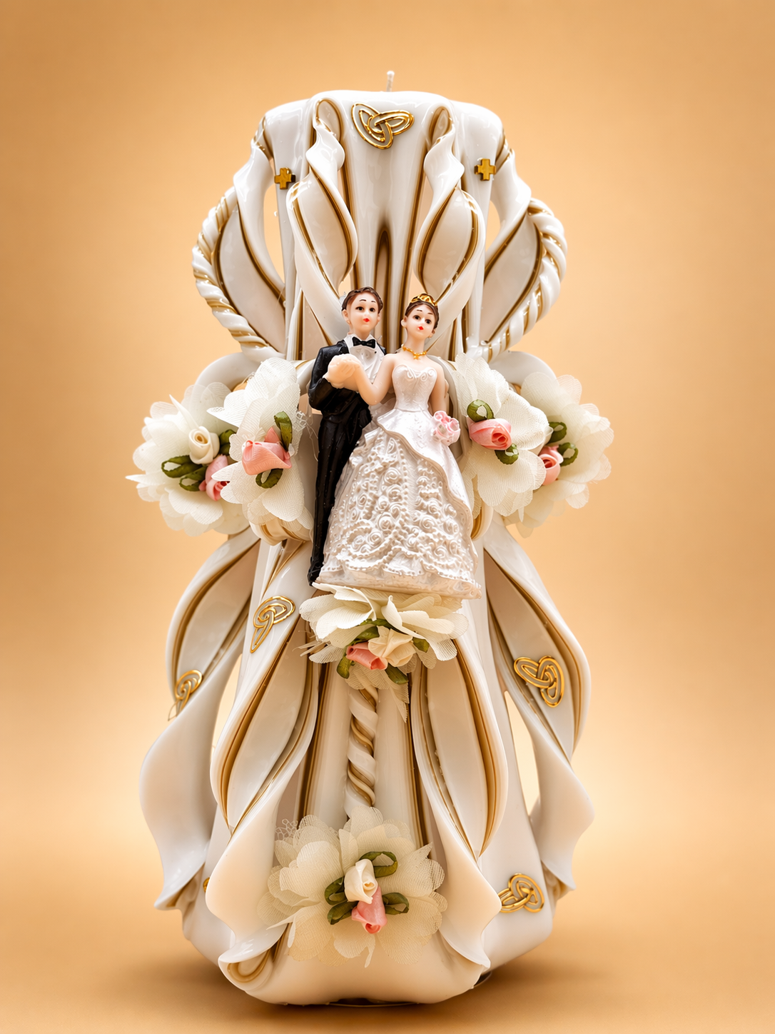 Vela de boda artesanal grande