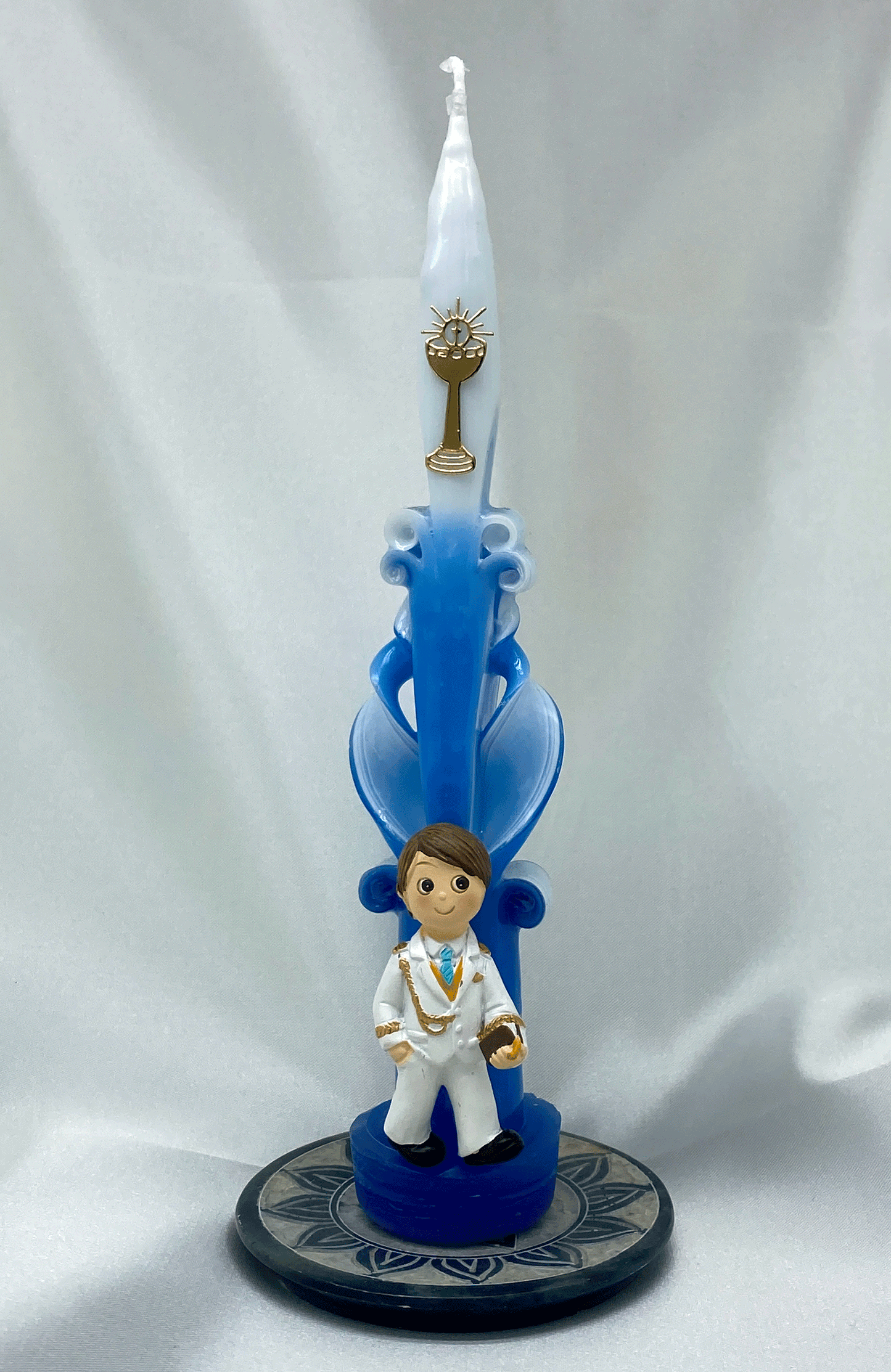 Vela fina pequeña comunion niño.